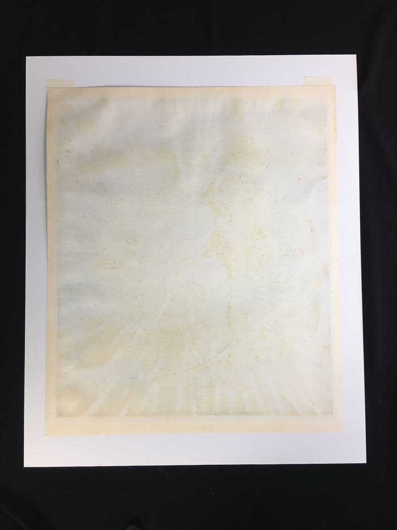 S208「花と星と女」木版画 吹田文明作 34/50