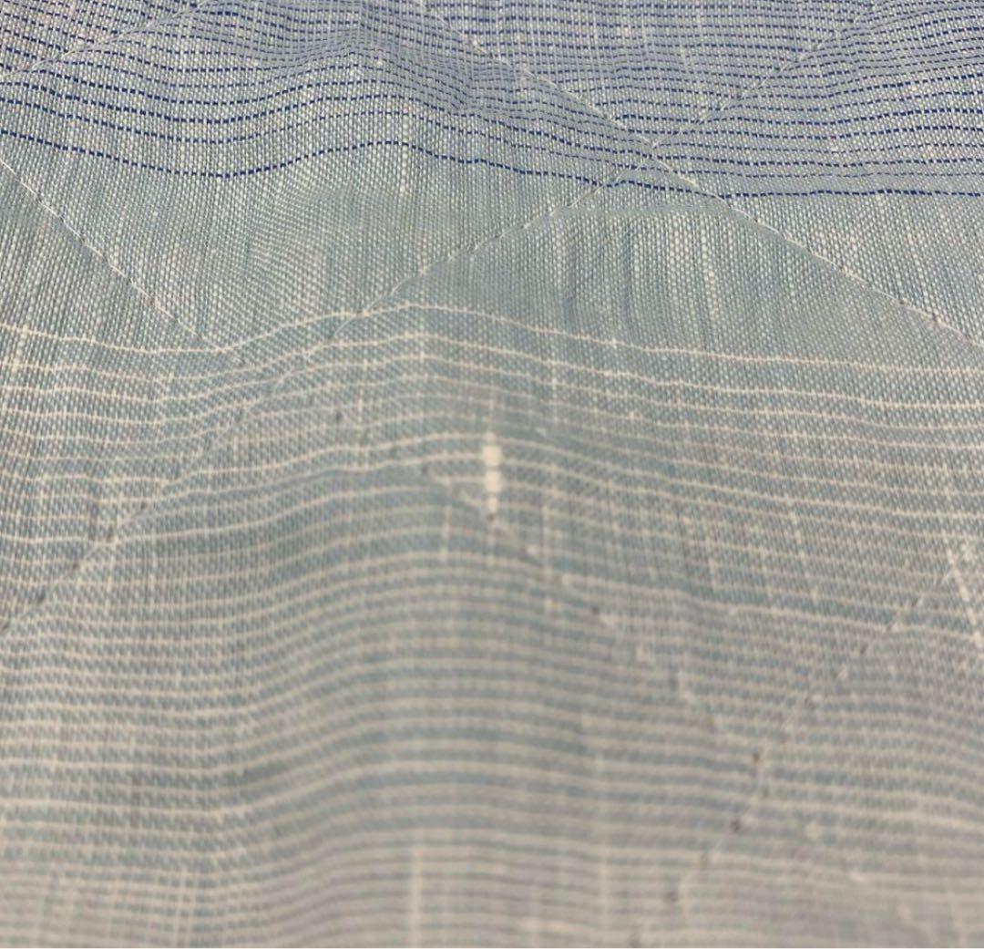 ８. 　敷パッド　近江ちぢみ　敷きパッド　ちぎれない麻わた　麻１００％　麻綿入り