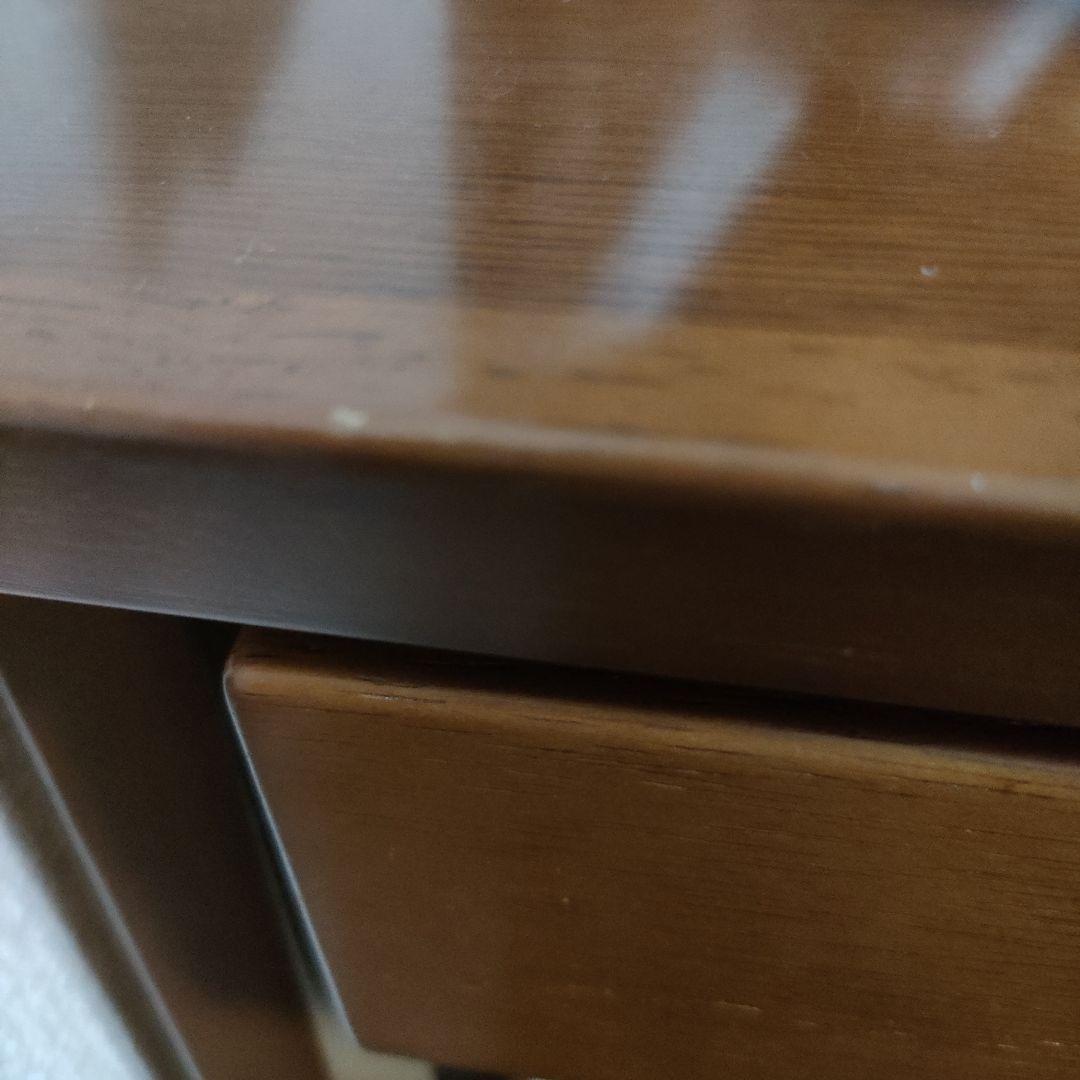 カリモク60 ブラウンデスク 引き出し付き