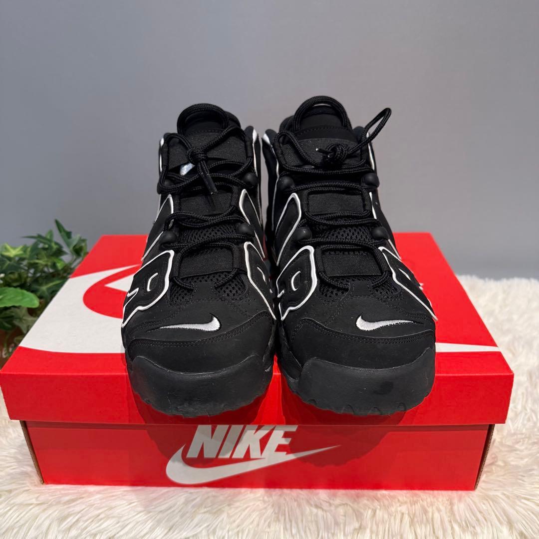 【新品級】Nike Air More Uptempo Black/White