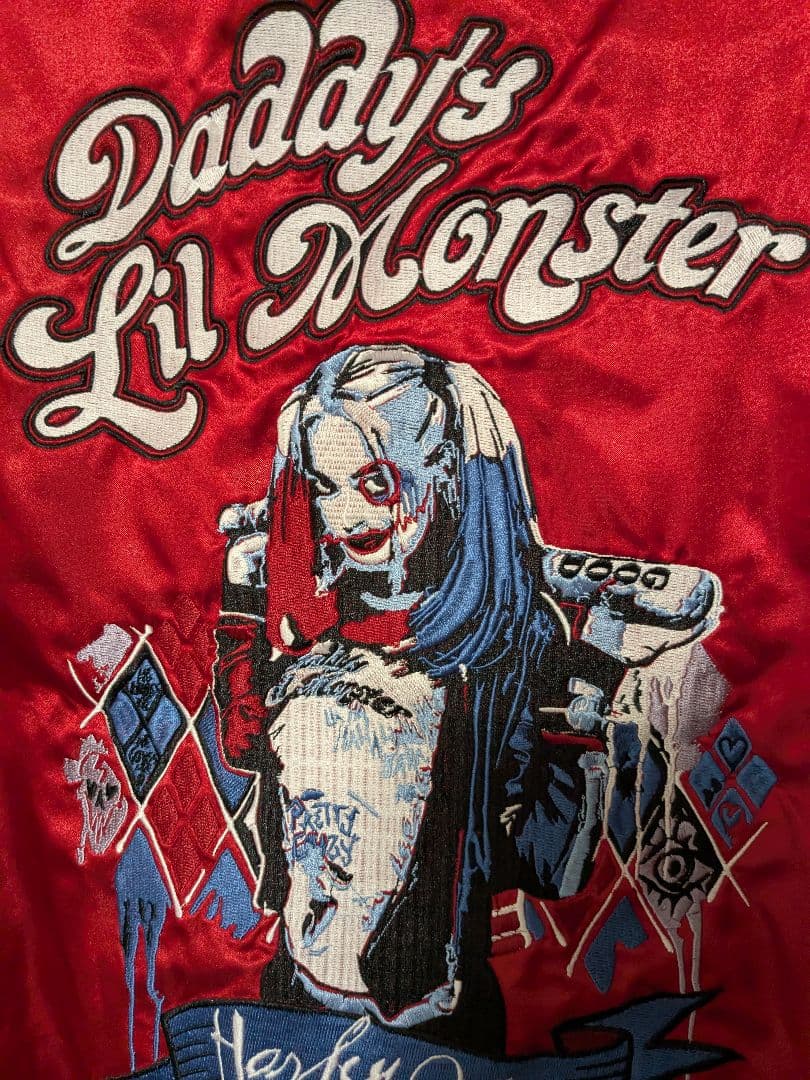 バ*ト様 タグ付き！DC クレイジー ハーレイ・クイン スカジャン ブルゾン