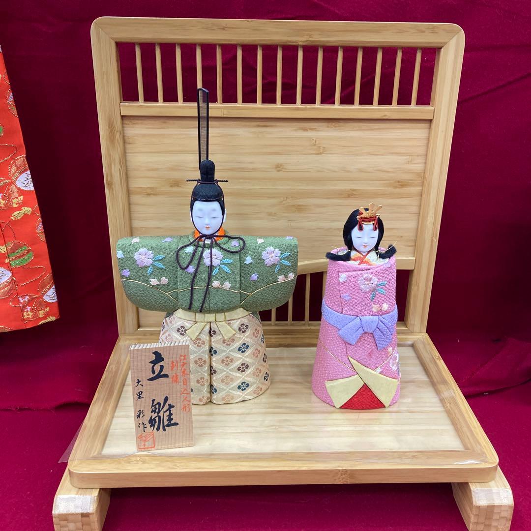 立ち雛木目込人形