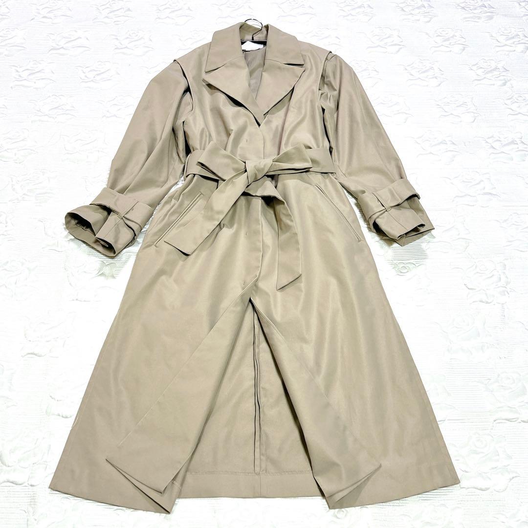【未使用品】24SS 自由区 洗える 4WAY トレンチ コート 32サイズ