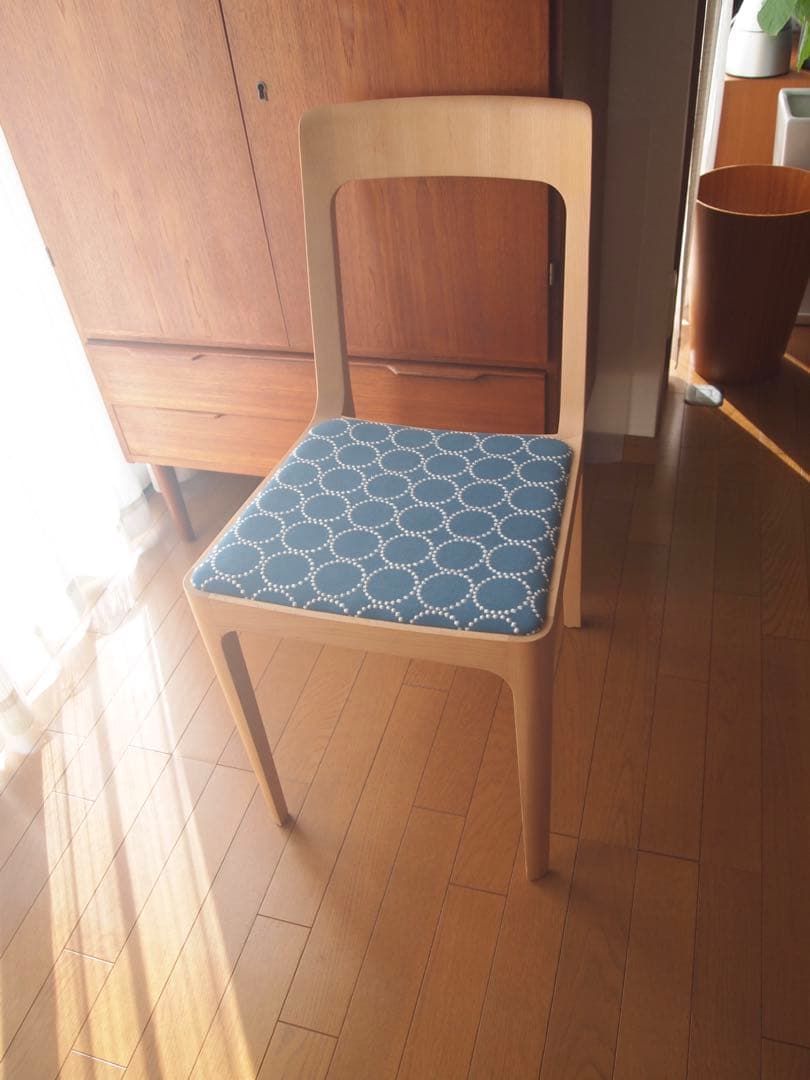 ミナペルホネン マルニ木工 HIROSHIMA チェアA ハンドメイド 生地