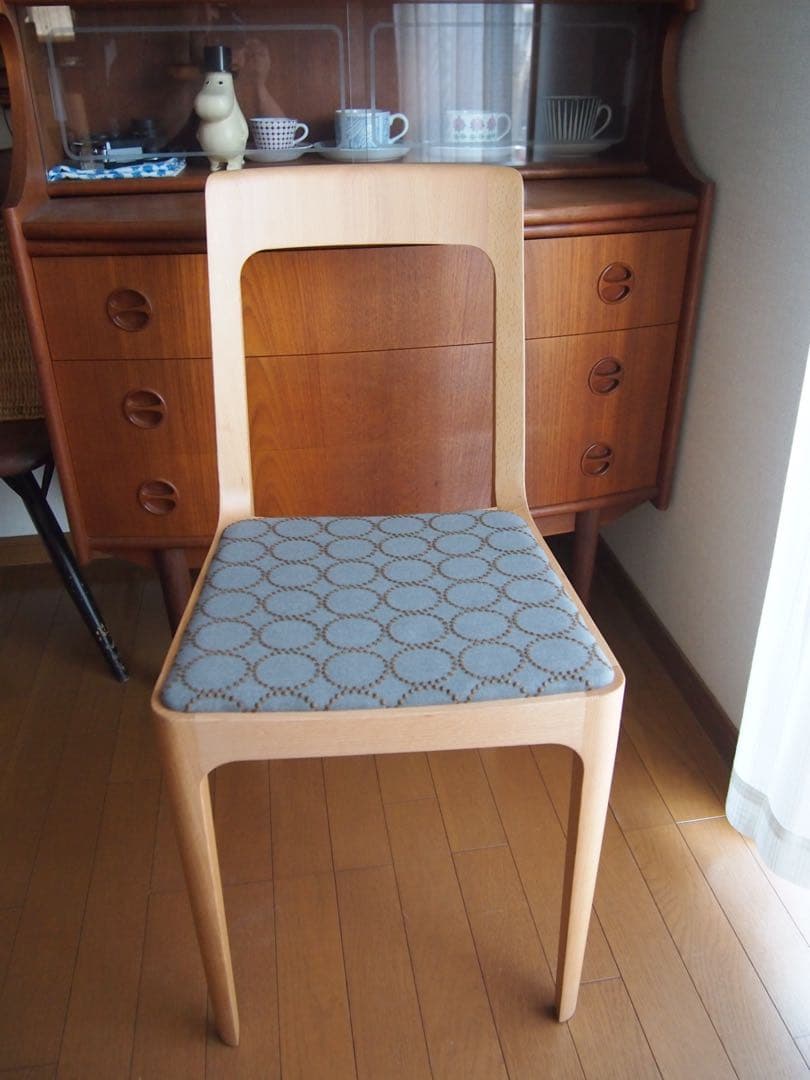 ミナペルホネン マルニ木工 HIROSHIMA チェアA ハンドメイド 生地