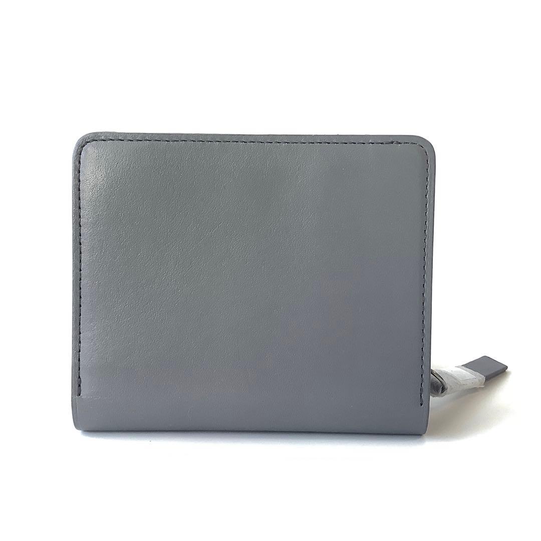 新品★マーガレットハウエル★新ベンジャミンラウンドファスナー2つ折財布★グレー