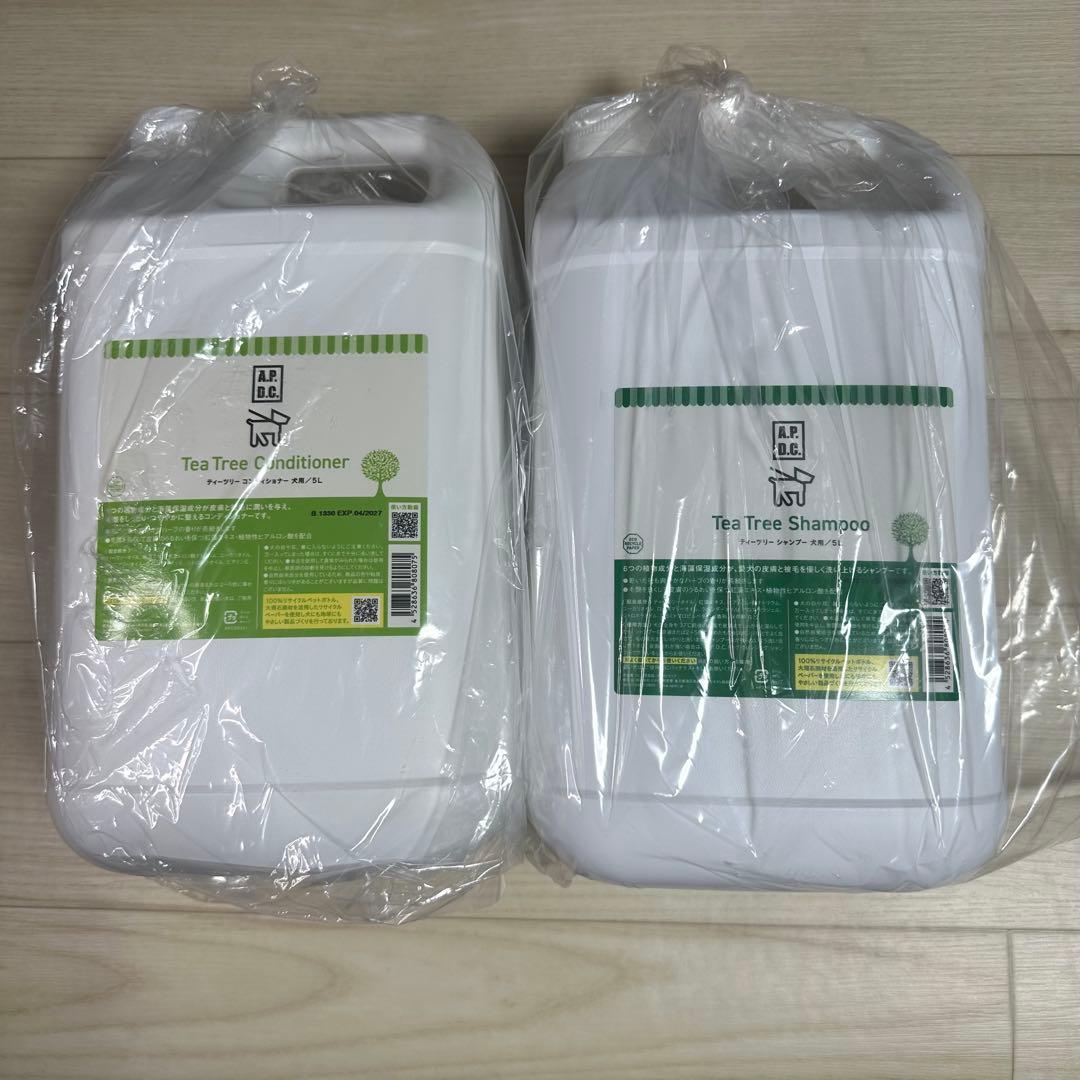 APDC ティーツリーシャンプー・コンディショナー 5Lセット