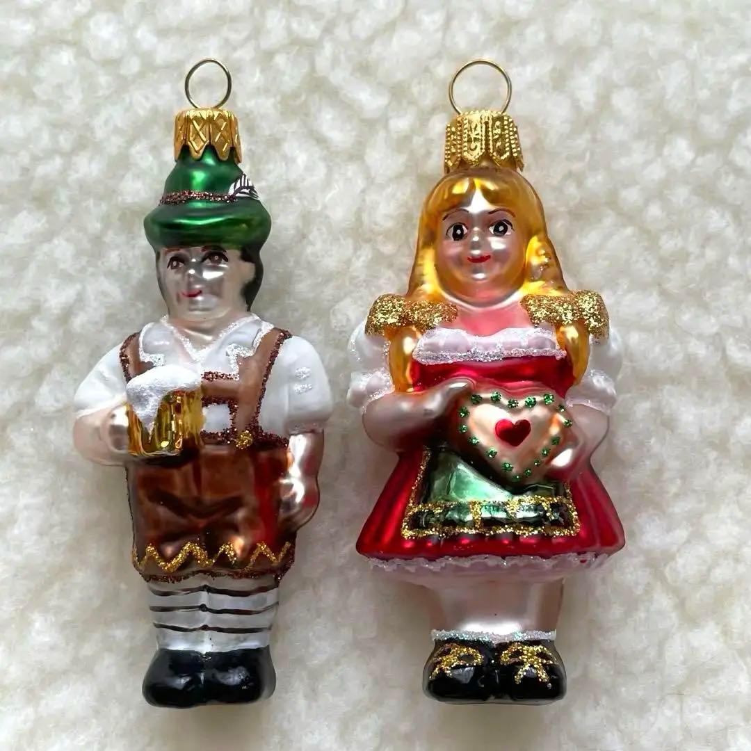 ドイツ　クリスマス　ガラスオーナメント ☆彡