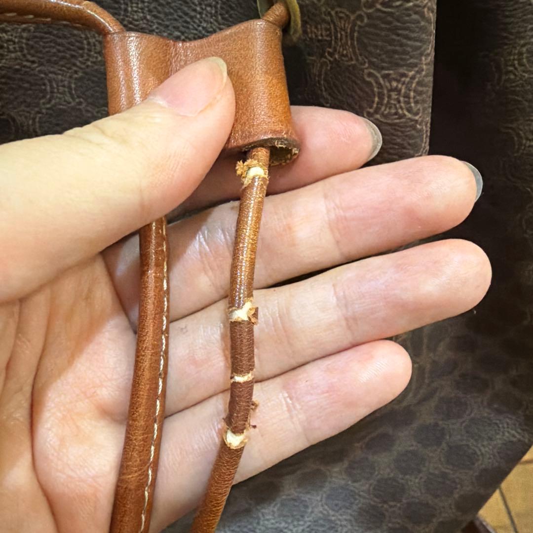 【美品】celine マカダム　バックパック　リュック　オールドセリーヌ