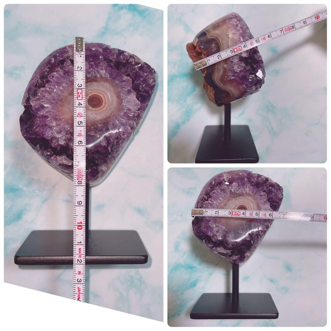 フラワーアメジスト スタンド アメジスト eye レア 一点物 ディスプレイ