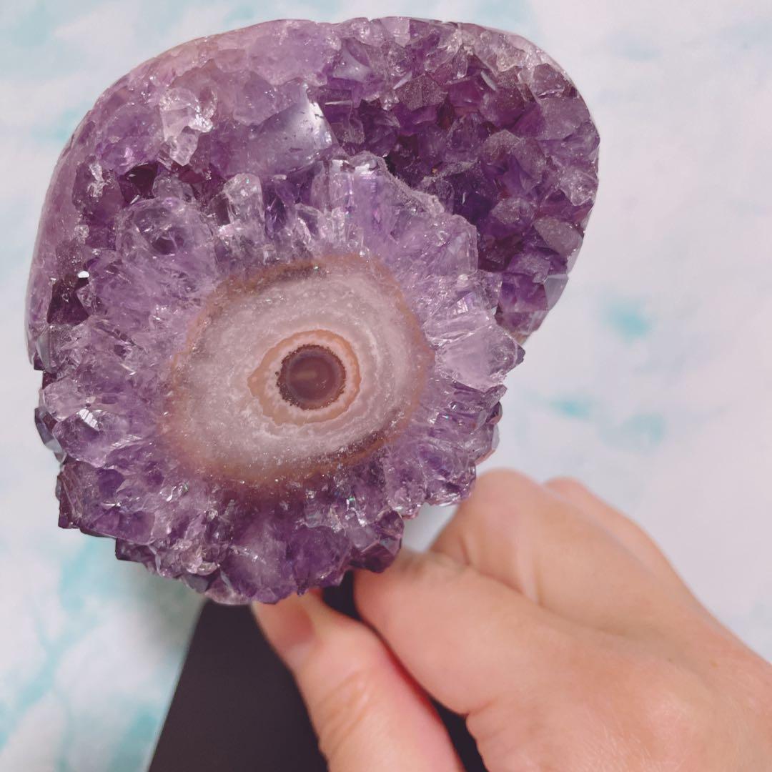 フラワーアメジスト スタンド アメジスト eye レア 一点物 ディスプレイ