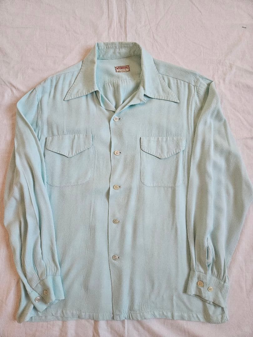 ヴィンテージ　マクレガー　オープンカラーシャツ　レーヨン　ロカビリー40年50年