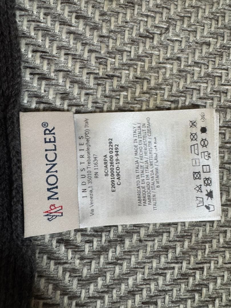 ポ*ポ様 MONCLER ストライプマフラー ウール