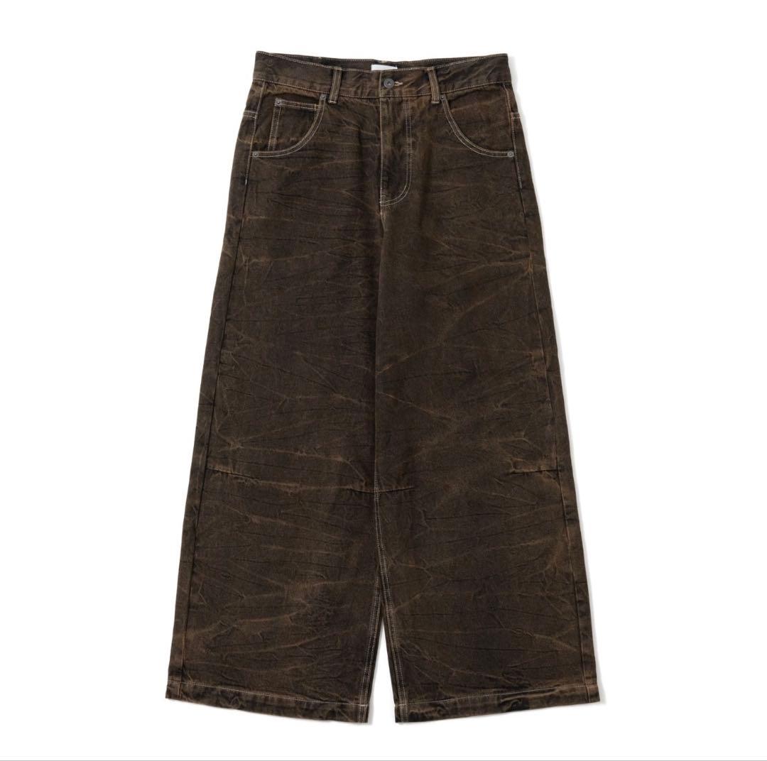 blessu wrinkle crack baggy denim Mサイズ