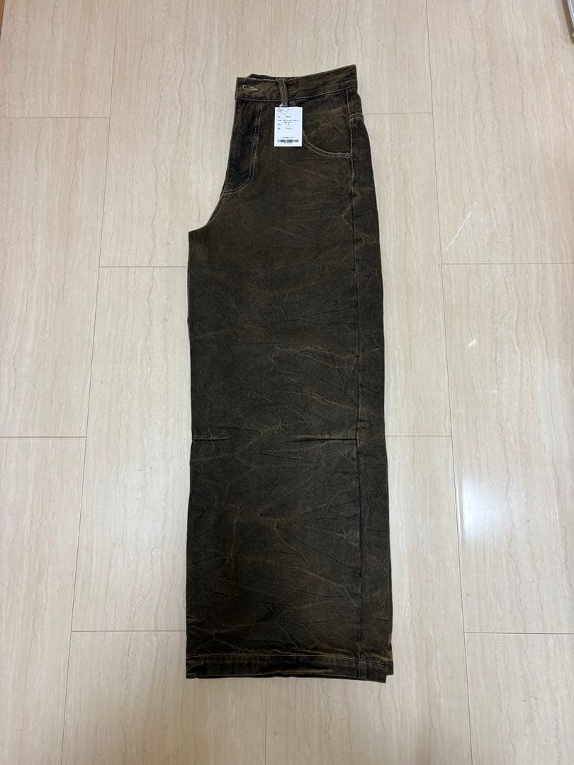 blessu wrinkle crack baggy denim Mサイズ