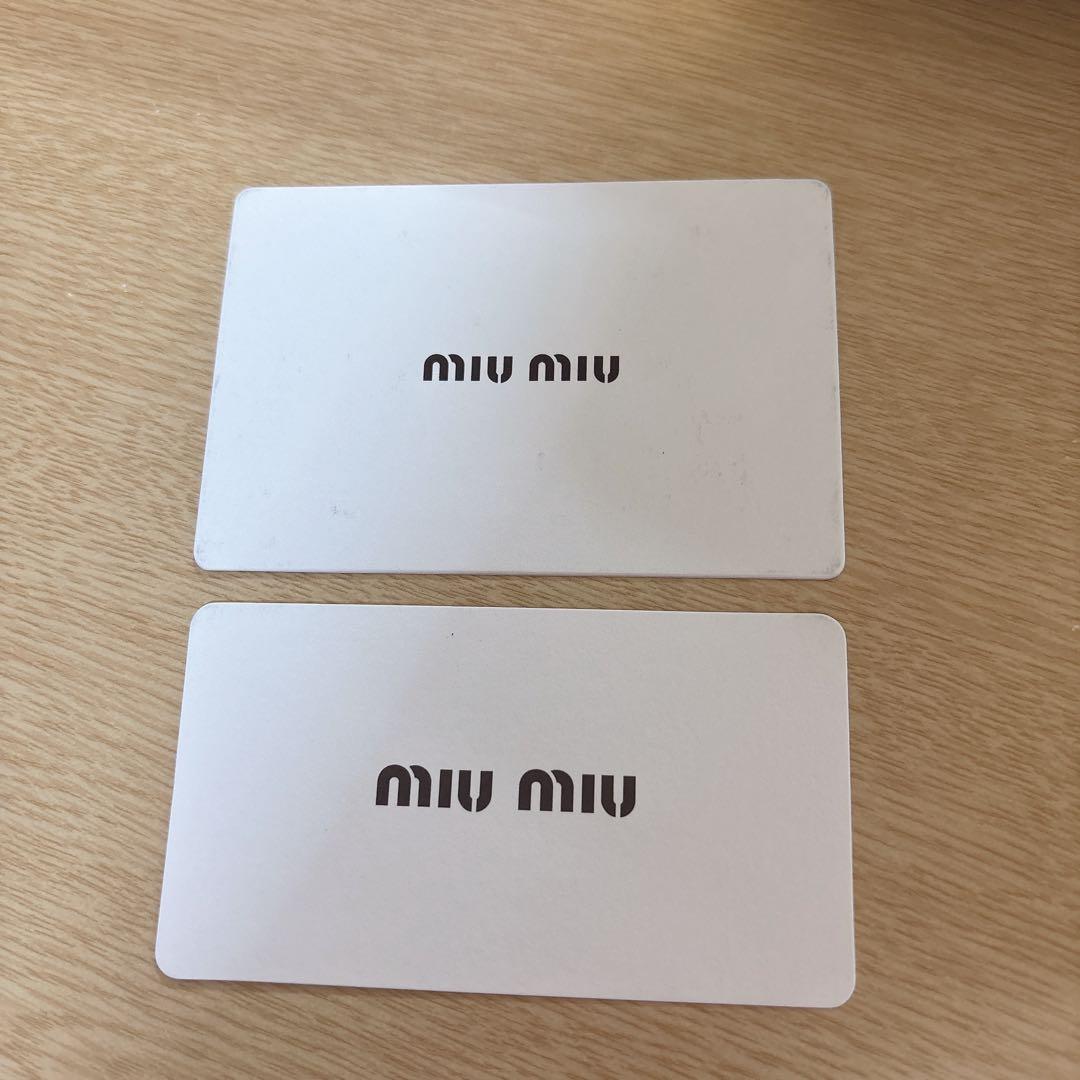 MIUMIU ミュウミュウ ロゴ バレッタ