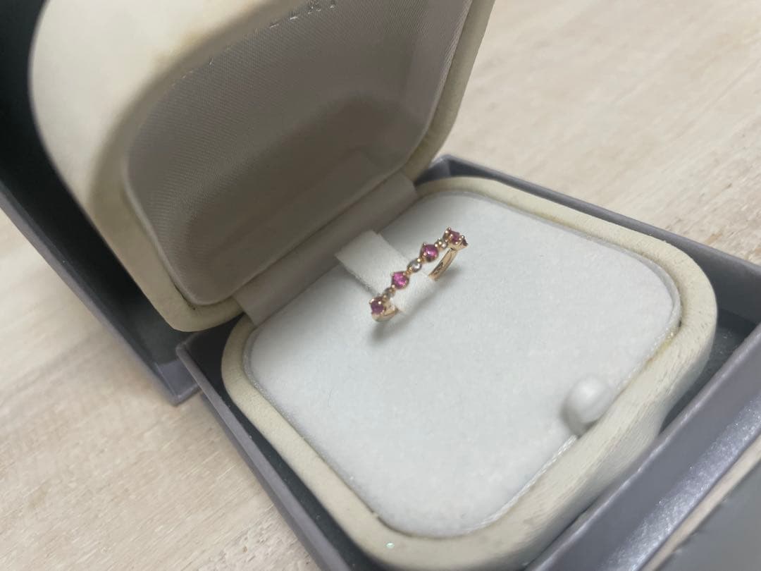 ❤️Star jewelry❤️K18PGジュエリーピンクサファイアピンキーリング❤️