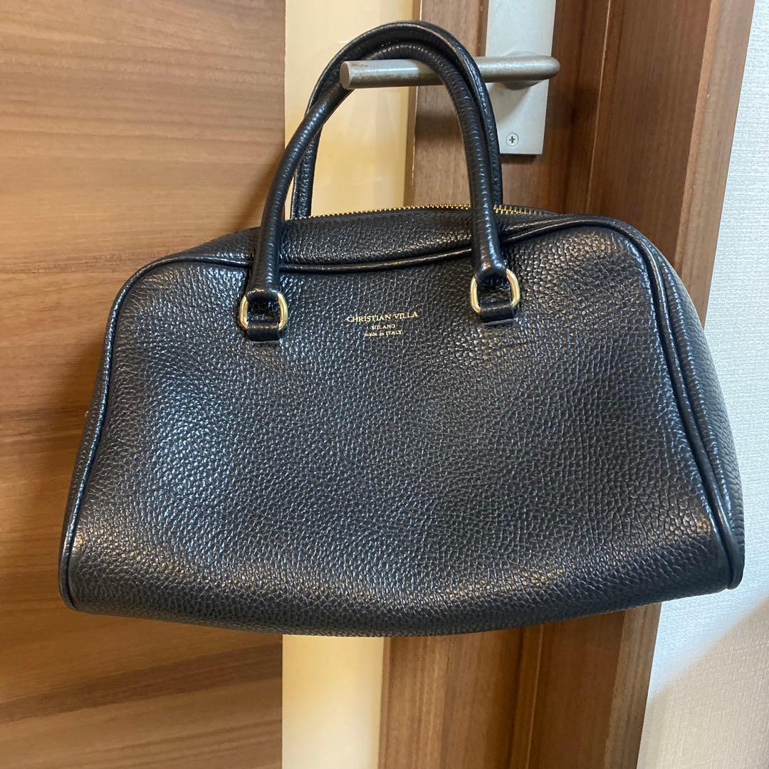 CHRISTIAN VILLA クリスチャンヴィラ ボストンバッグ　ブラック