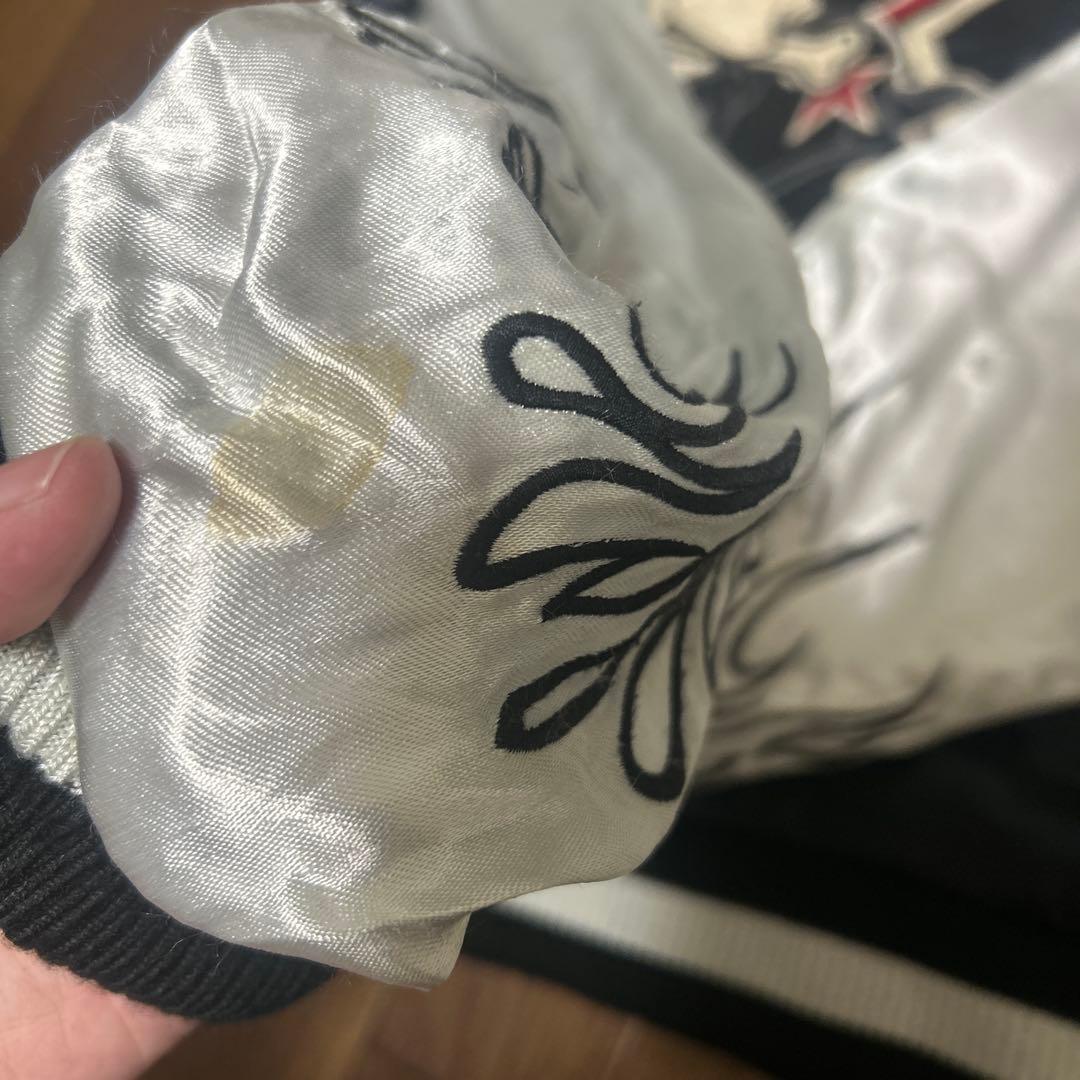 VANSON リバーシブル　スカジャン　刺繍　L