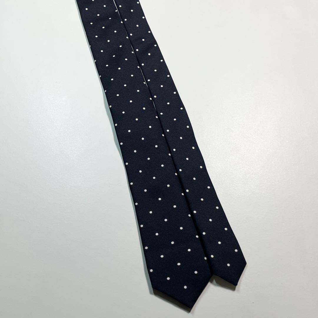 現行✨良品✨ CELINE セリーヌ ネクタイ　ドット柄　ナロータイ