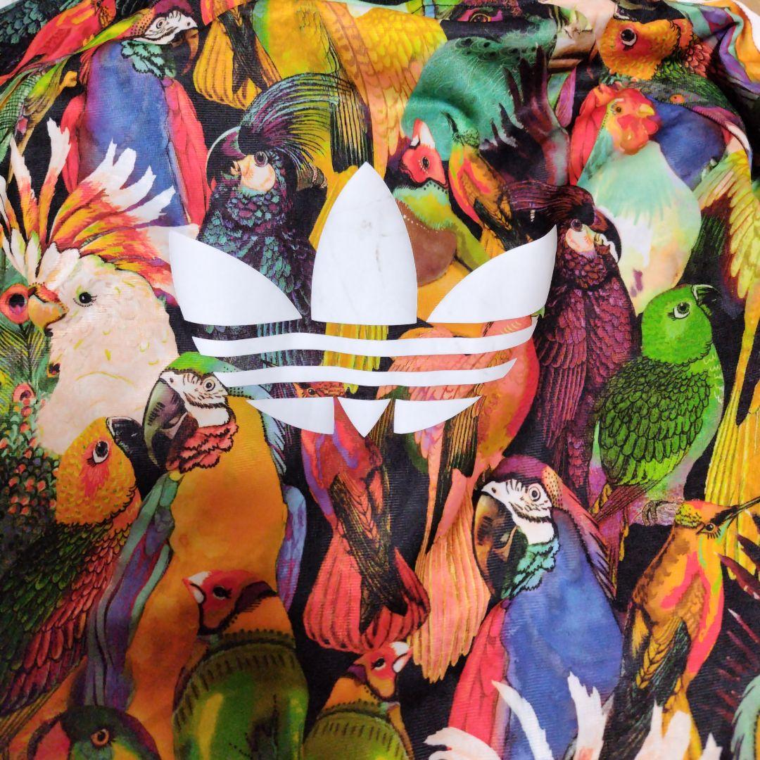 【限定セール！！】アディダス ジャージ トラックジャケット 鳥 総柄 オウム