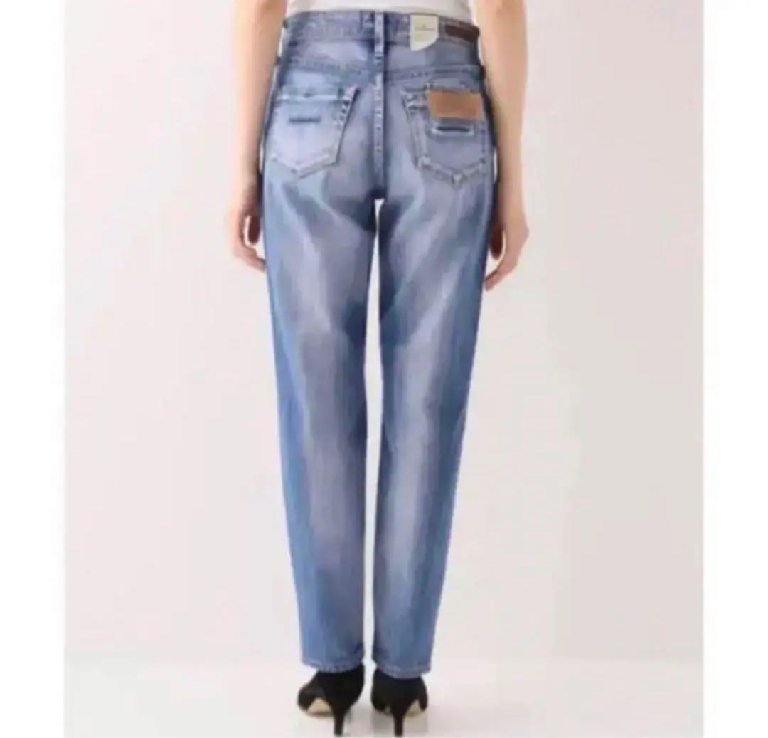 美品　ヤヌーク　スリムテーパード Ruth SCB 22サイズ　ソーカルブルー