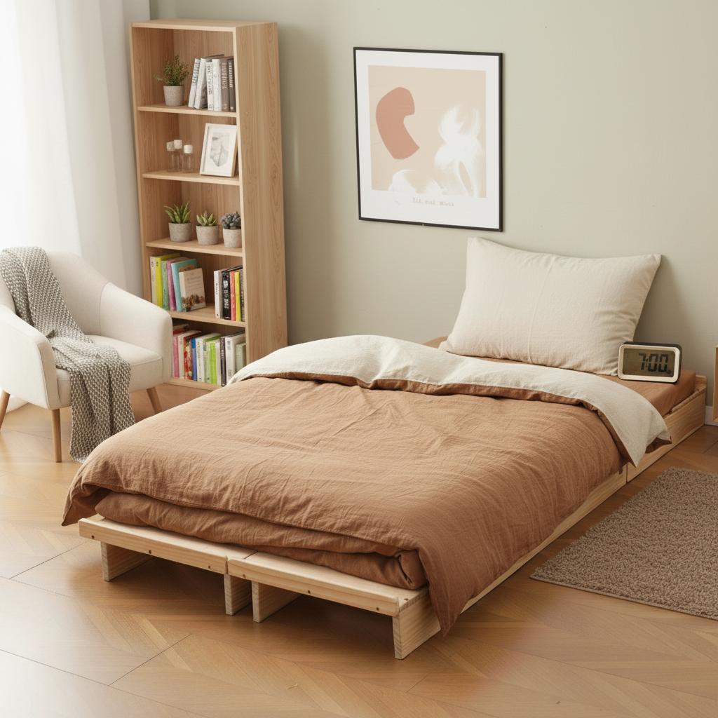 SD セミダブル ベッドフレーム ステージベッド ベッド下収納 ローベッド