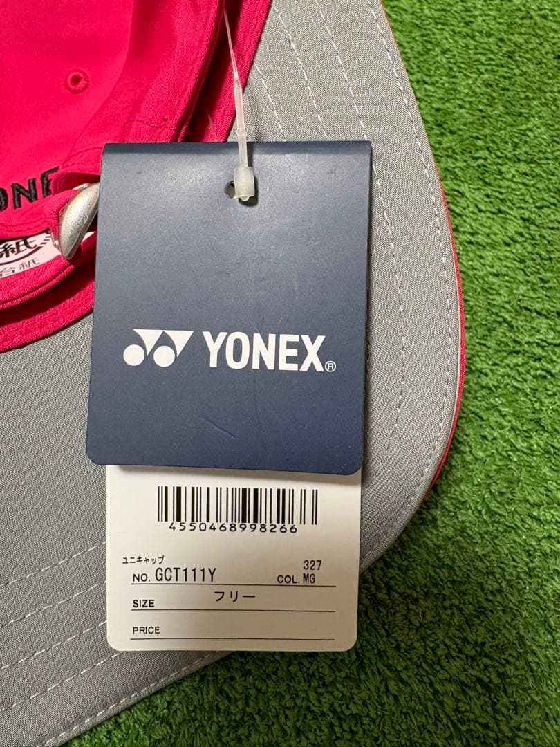 YONEX ピンクキャップ 岩井姉妹直筆サイン入り
