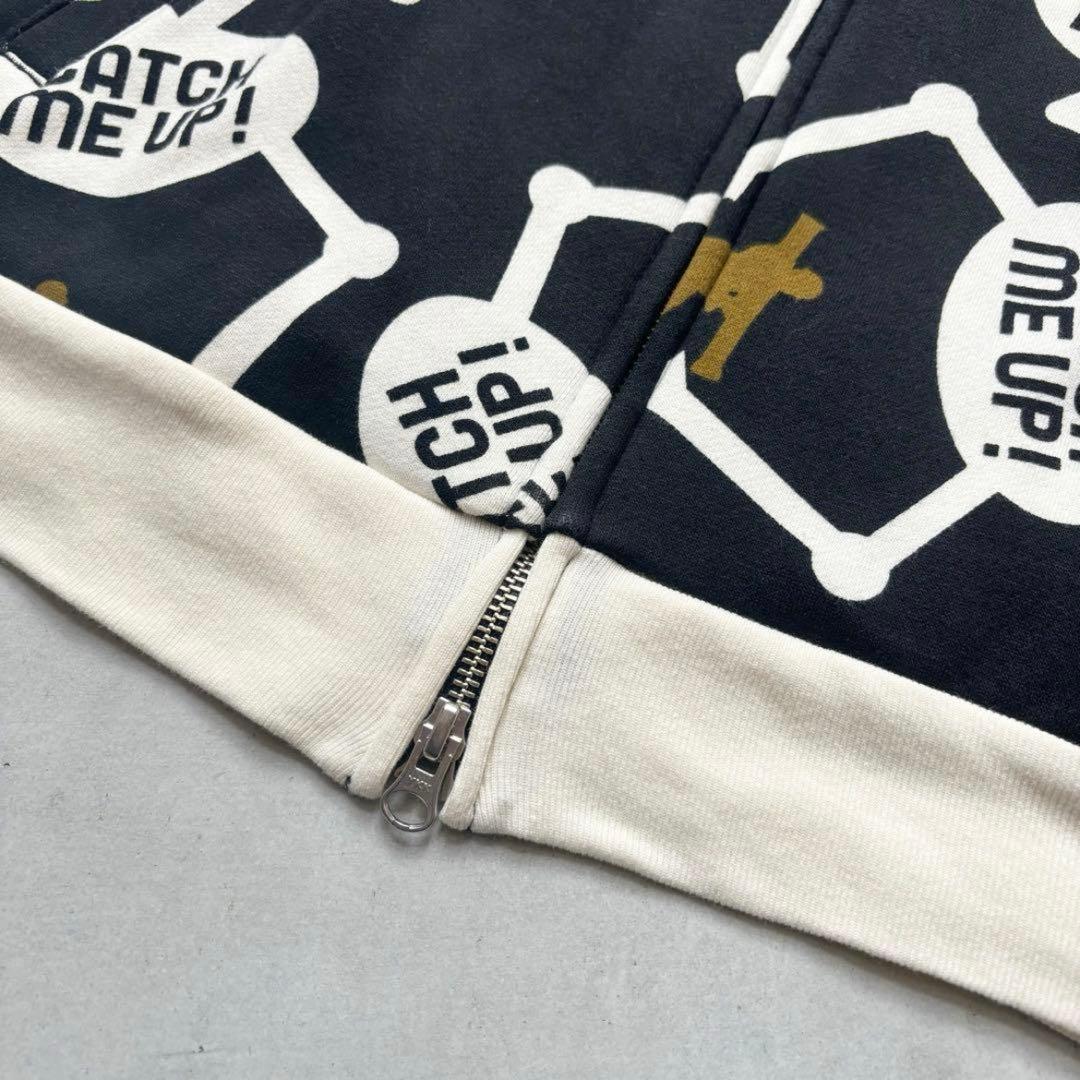 PEARLY GATES 総柄 ダブルジップアップ 裏起毛 ブルゾン サイズ1