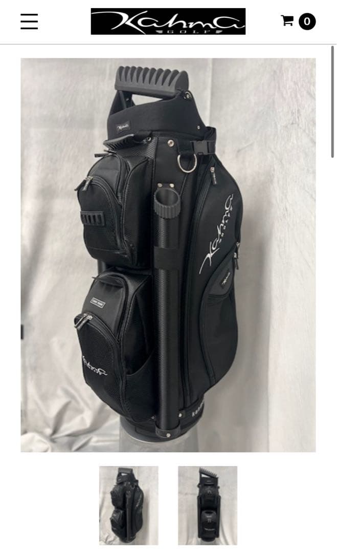 【希少】Kahma ゴルフバッグ キャディバッグ Black