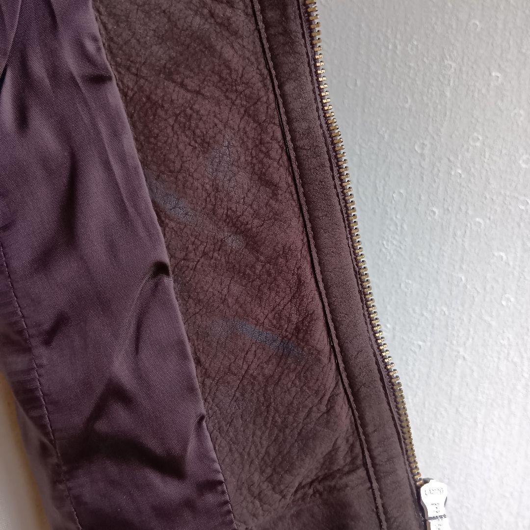 VERSACE レザージャケット ダークブラウン