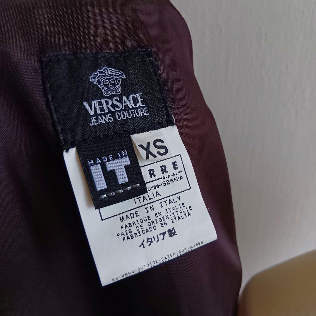 VERSACE レザージャケット ダークブラウン