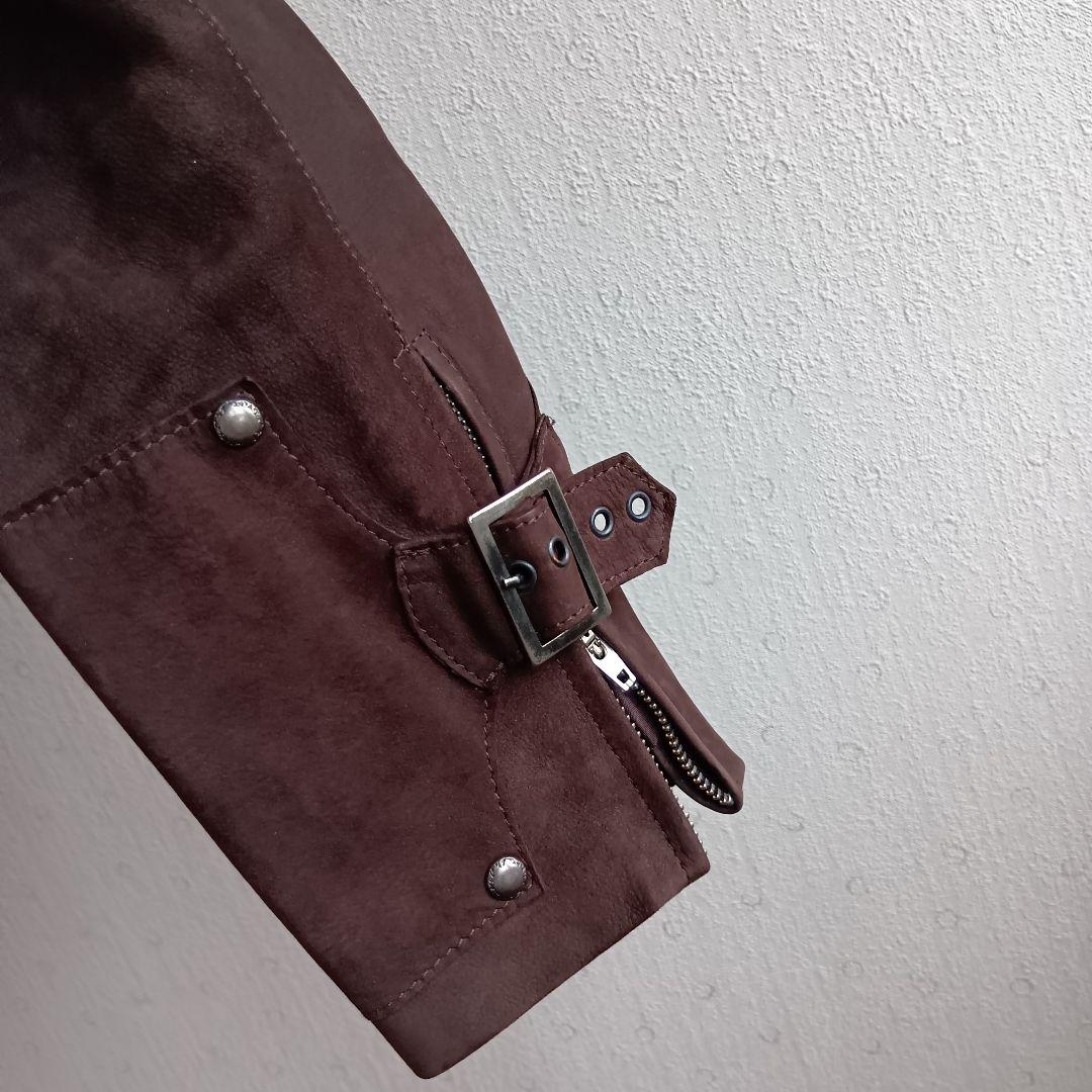 VERSACE レザージャケット ダークブラウン