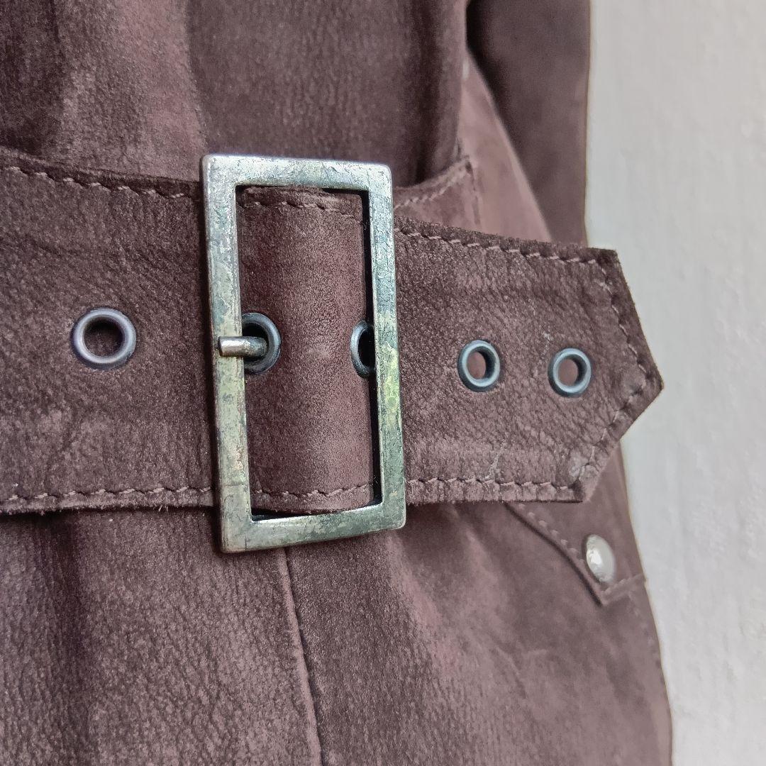 VERSACE レザージャケット ダークブラウン