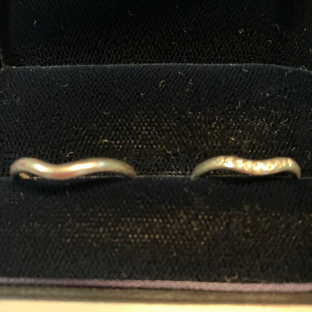 Tiffany & Co. ウェーブデザインリング　ペア