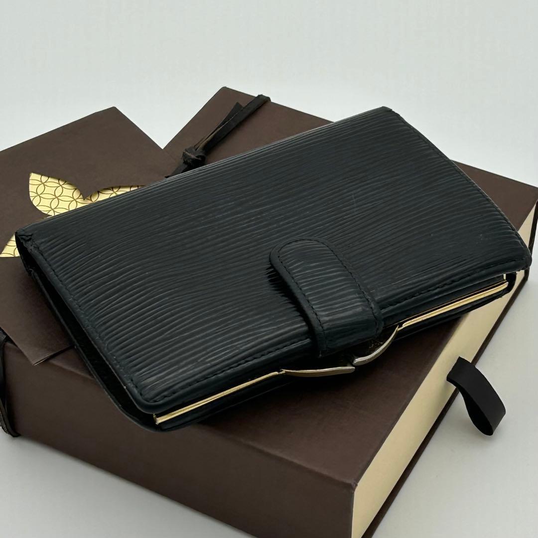 ルイ ヴィトン エピ ポルト モネ ヴィエノワ がま口 折り財布 コンパクト