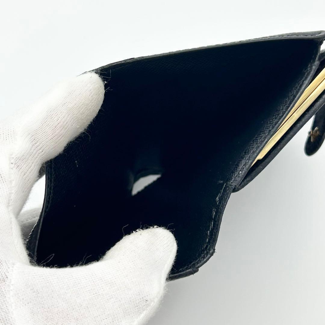 ルイ ヴィトン エピ ポルト モネ ヴィエノワ がま口 折り財布 コンパクト