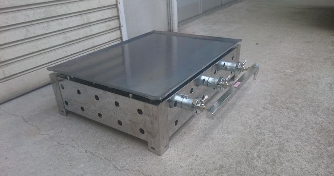 グリドル 鉄板焼 未使用品 ガステーブル LPGガス ステンレス製 2025年製