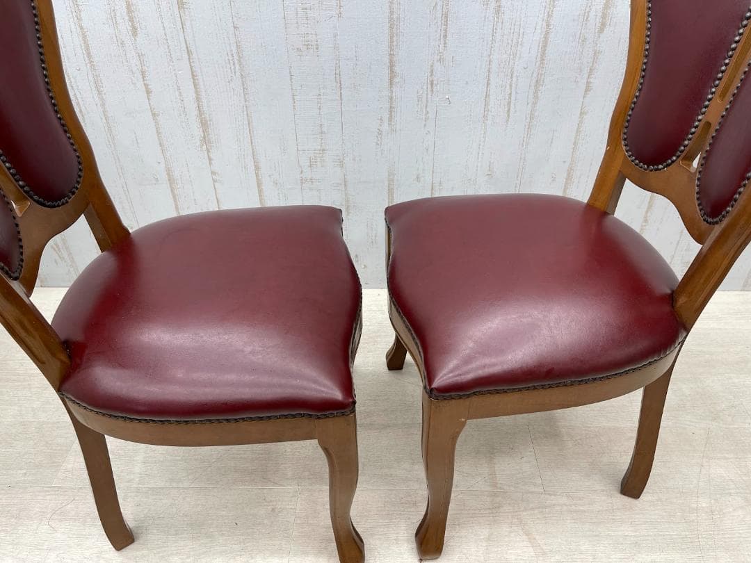 サルタレッリ フローレンス ダイニングチェア 2脚 猫脚 合成皮革 イタリア 2