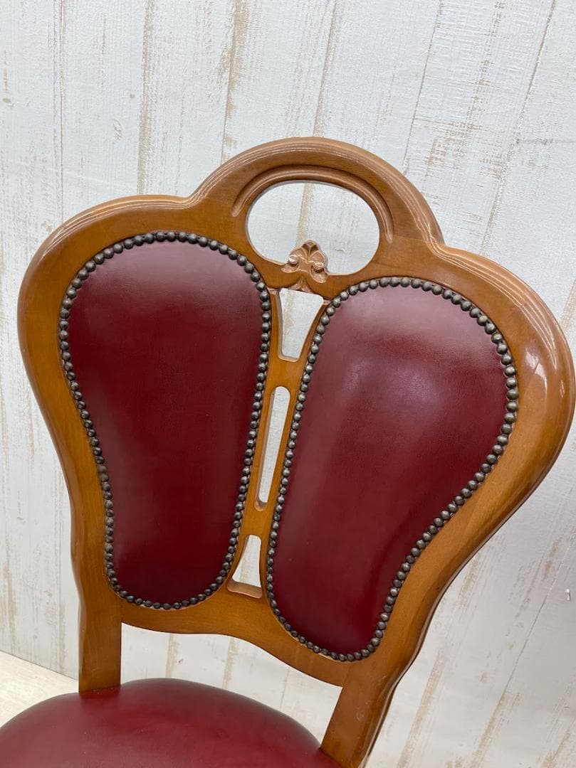 サルタレッリ フローレンス ダイニングチェア 2脚 猫脚 合成皮革 イタリア 2