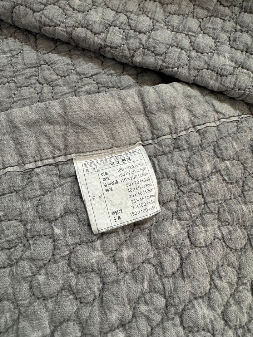新品　韓国イブル クラウド柄 150×200（±5cm）グレー