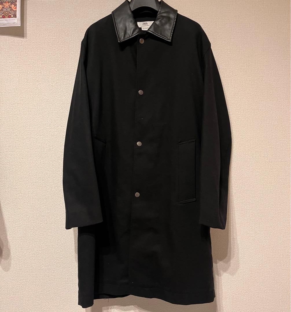 新品 ZARA 24aw レザーカラー コート auralee comoli