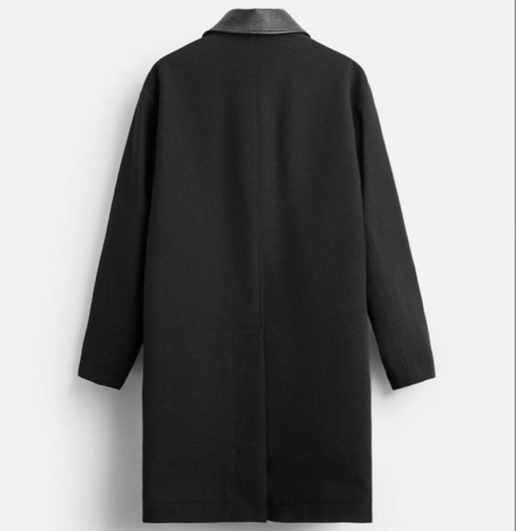 新品 ZARA 24aw レザーカラー コート auralee comoli