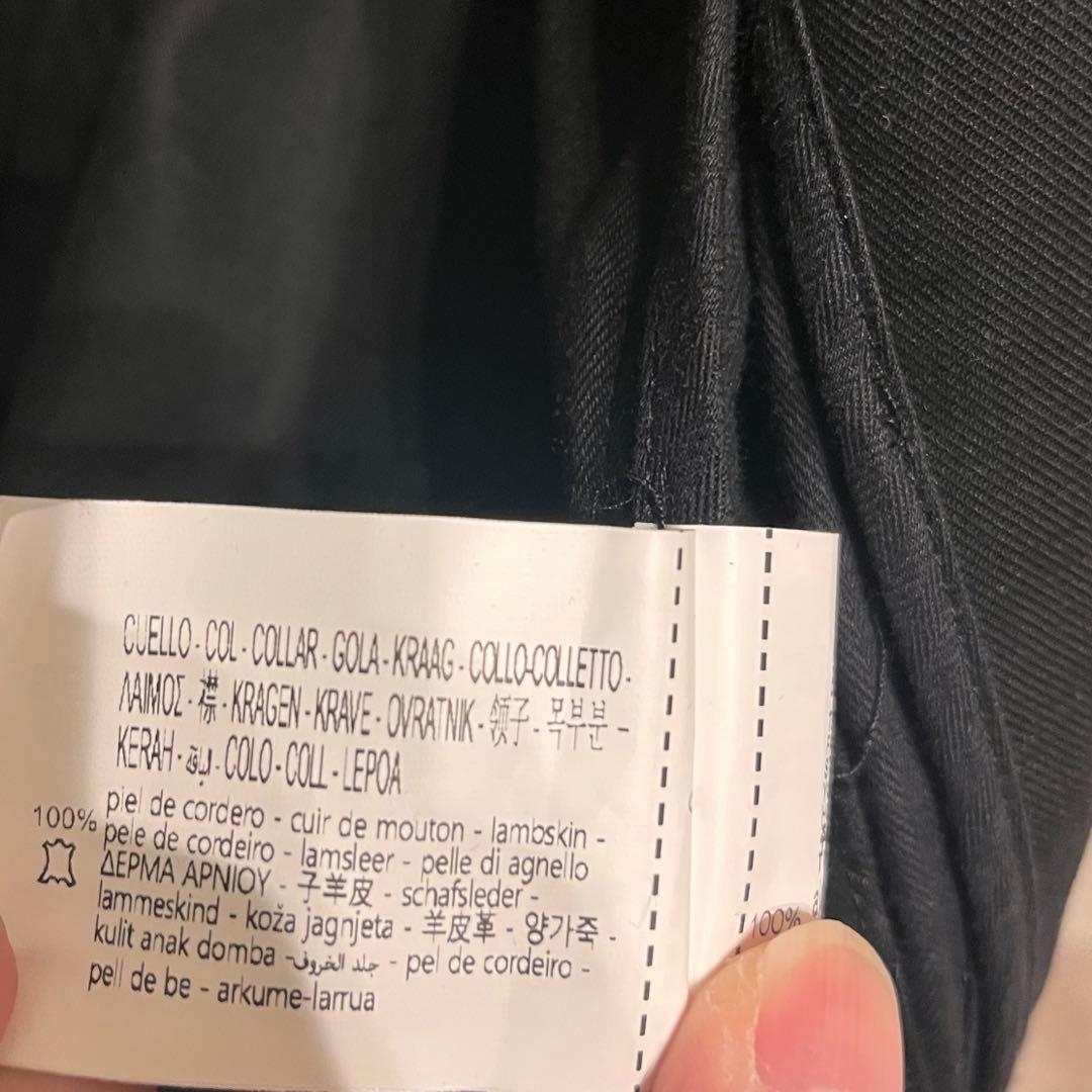 新品 ZARA 24aw レザーカラー コート auralee comoli