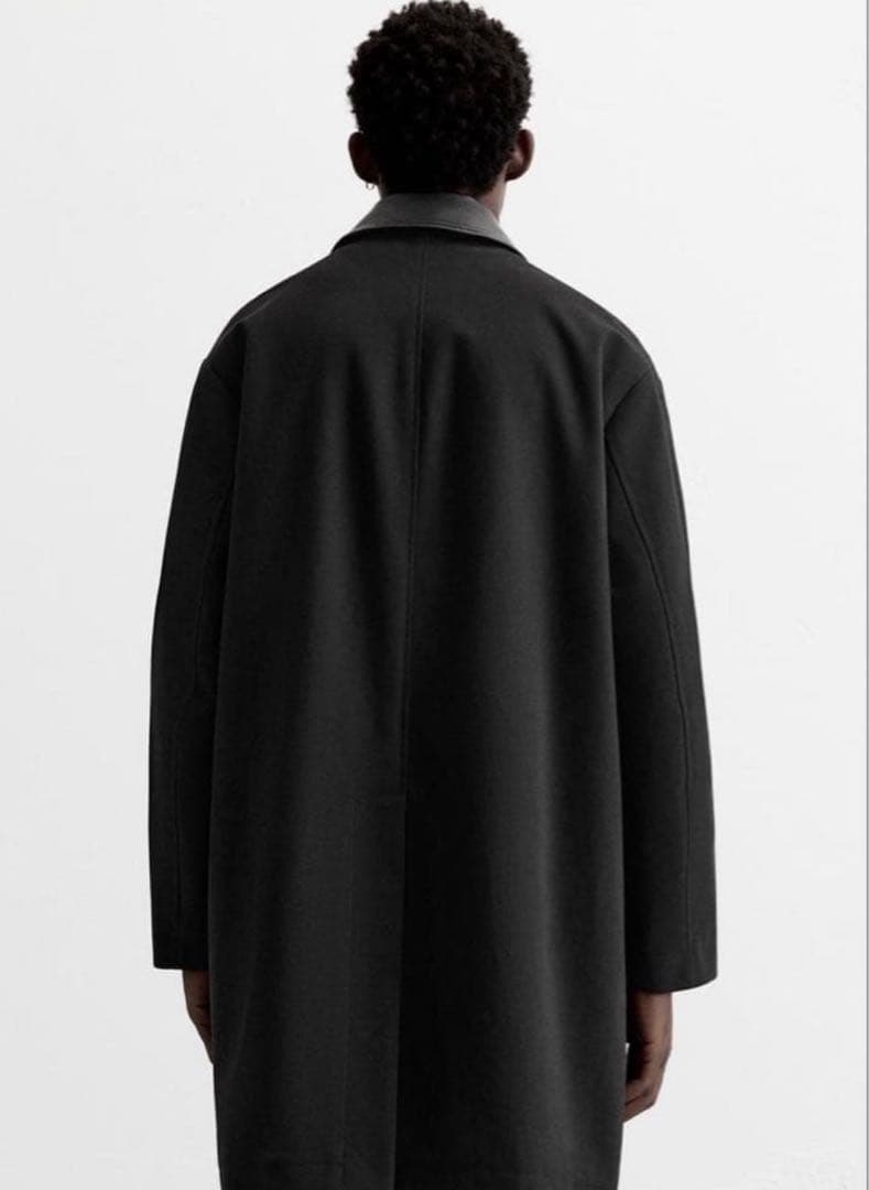 新品 ZARA 24aw レザーカラー コート auralee comoli