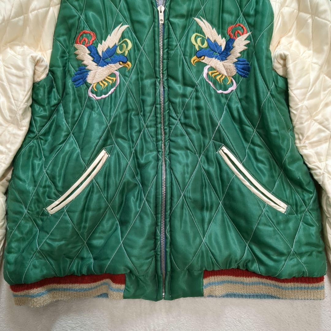 テーラー東洋 スカジャン 別珍 希少 Lサイズ 横田基地 リバーシブル