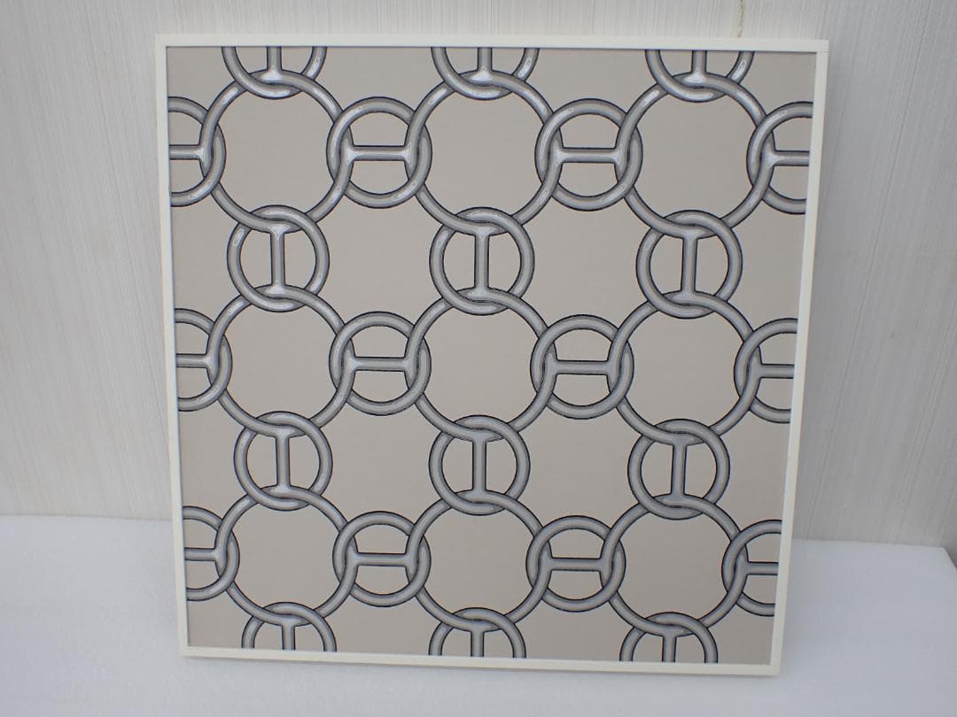 エルメス　インテリアパネル チェーン柄 壁紙 フィルダルジャン 壁紙使用　a　③