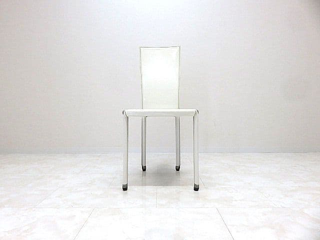 カッテラン　イタリア　ハイバックチェア ホワイト ダイニングチェア