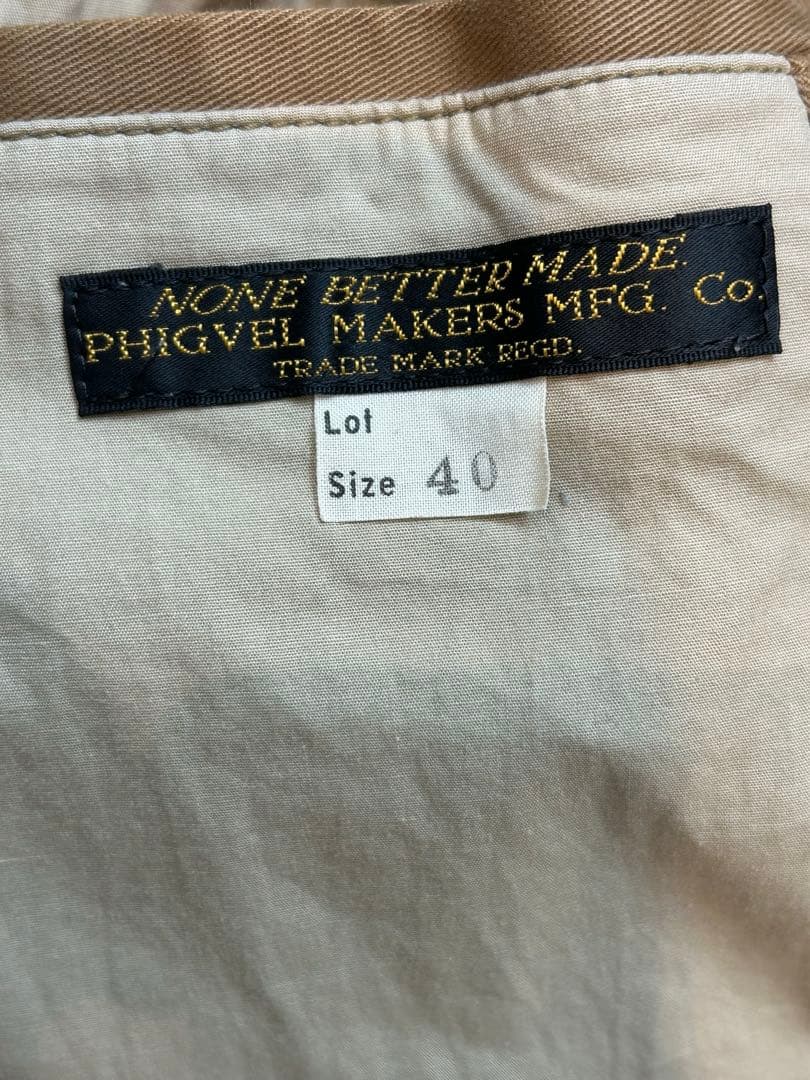 phigvel DOUBLE-BREASTED MC COAT カーキ 40