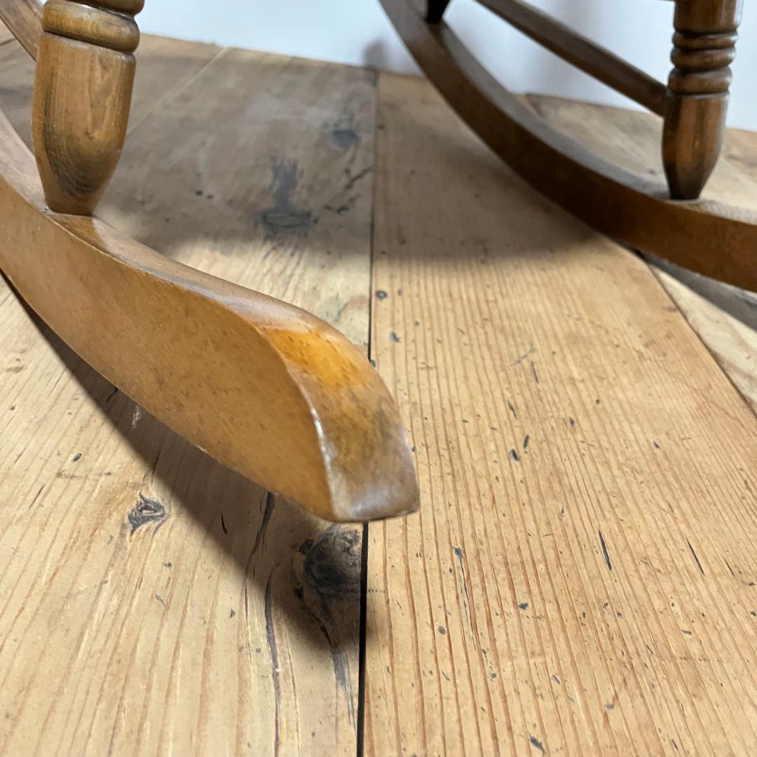 アンティーク ロッキングチェア 木製 北欧 レトロ z722